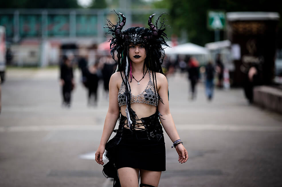 Los rostros durante los cuatro días del festival Wave Gothic