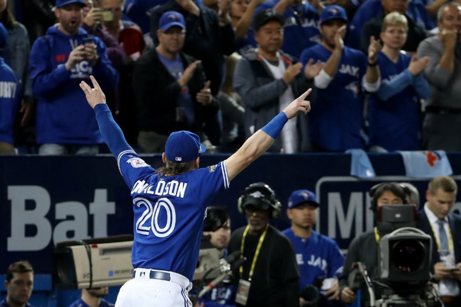 Josh Donaldson, tercera base de los Azulejos de Toronto. Foto: AFP