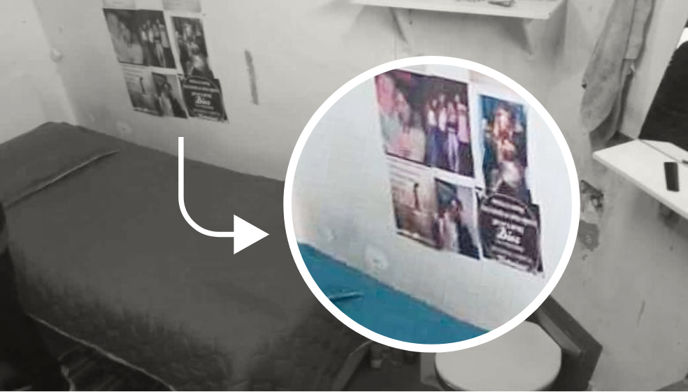 Las fotos de Mauricio Leal en la celda de su hermano que causan indignación