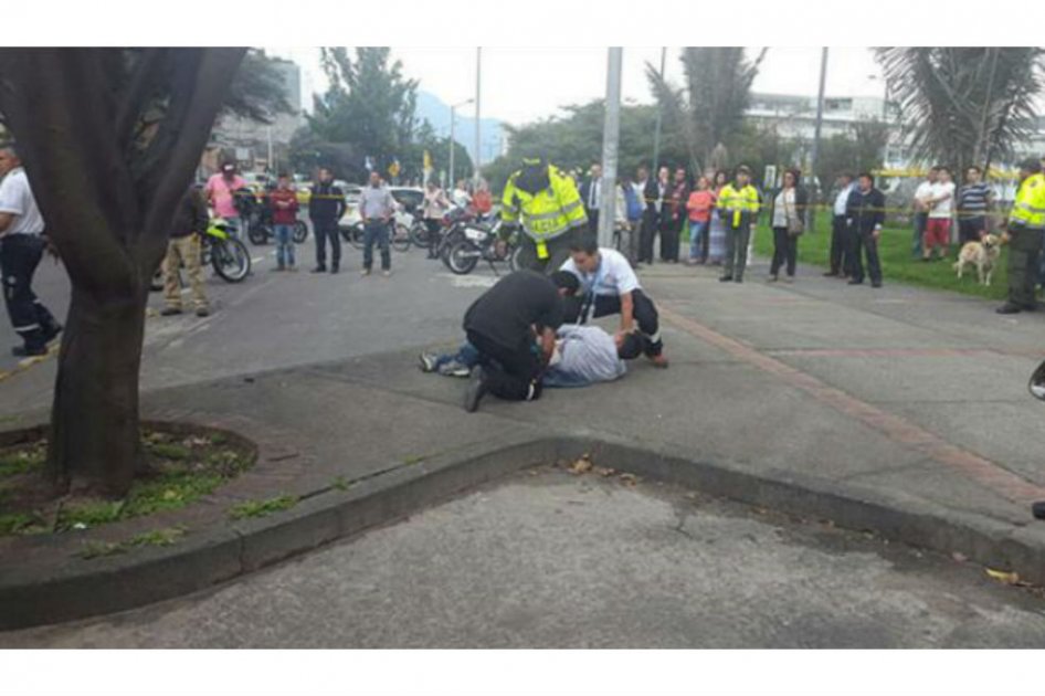 Balacera cerca a Tribunal de Cundinamarca deja una persona herida