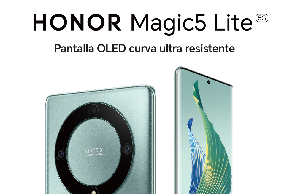 Conoce el nuevo HONOR Magic 5 lite un smartphone con pantalla ultra resistente