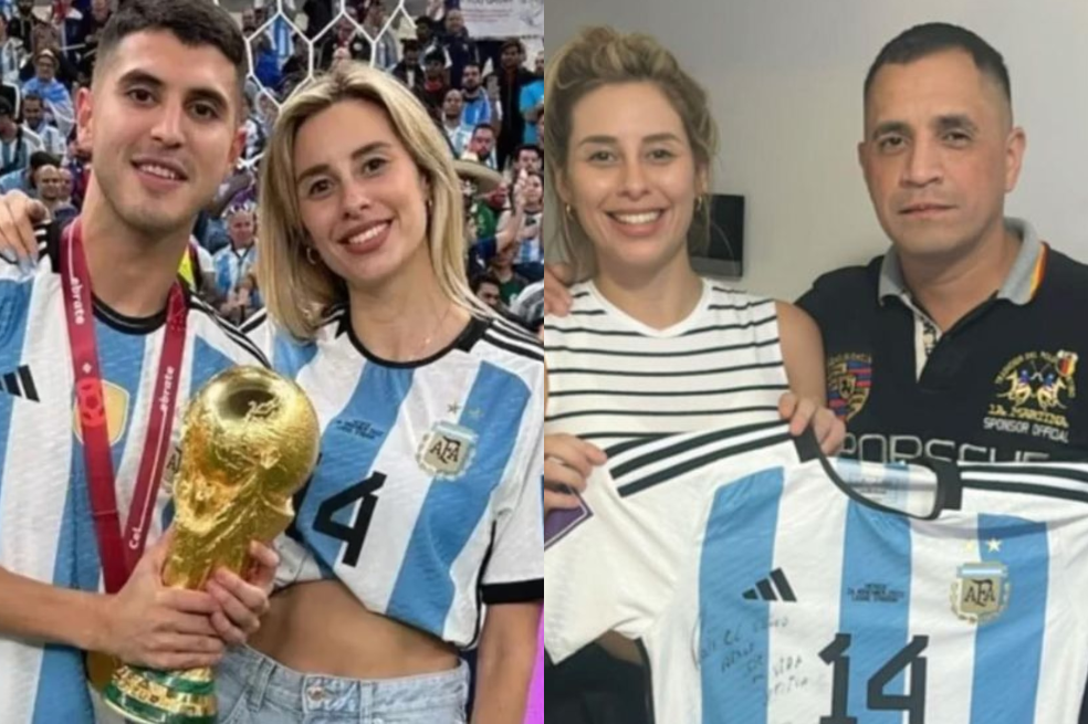 Exesposa de Exequiel Palacios vendió la camiseta con la que el jugador ganó el mundial
