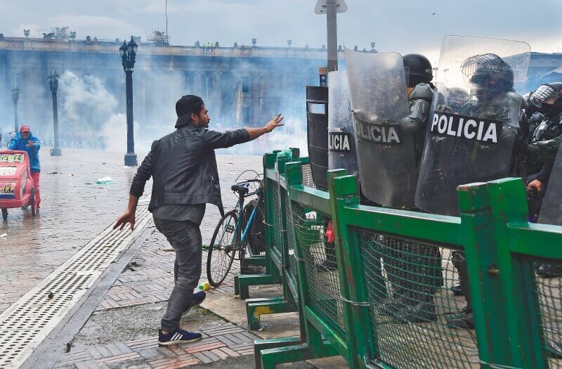 El estallido social en que derivó el paro