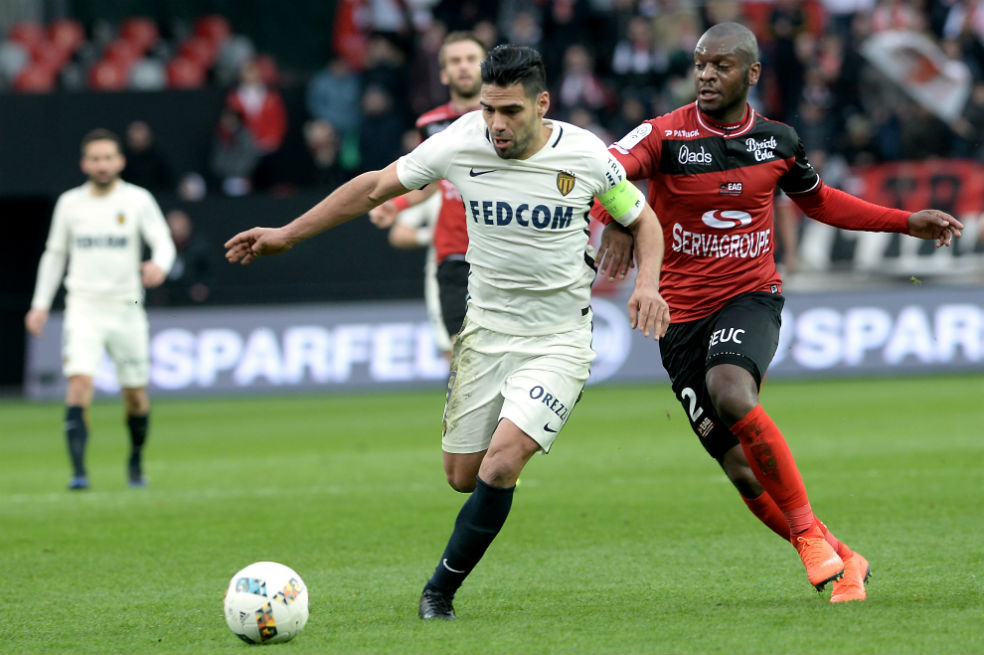 Falcao jugó 82 minutos en el triunfo del Mónaco frente al Guingamp