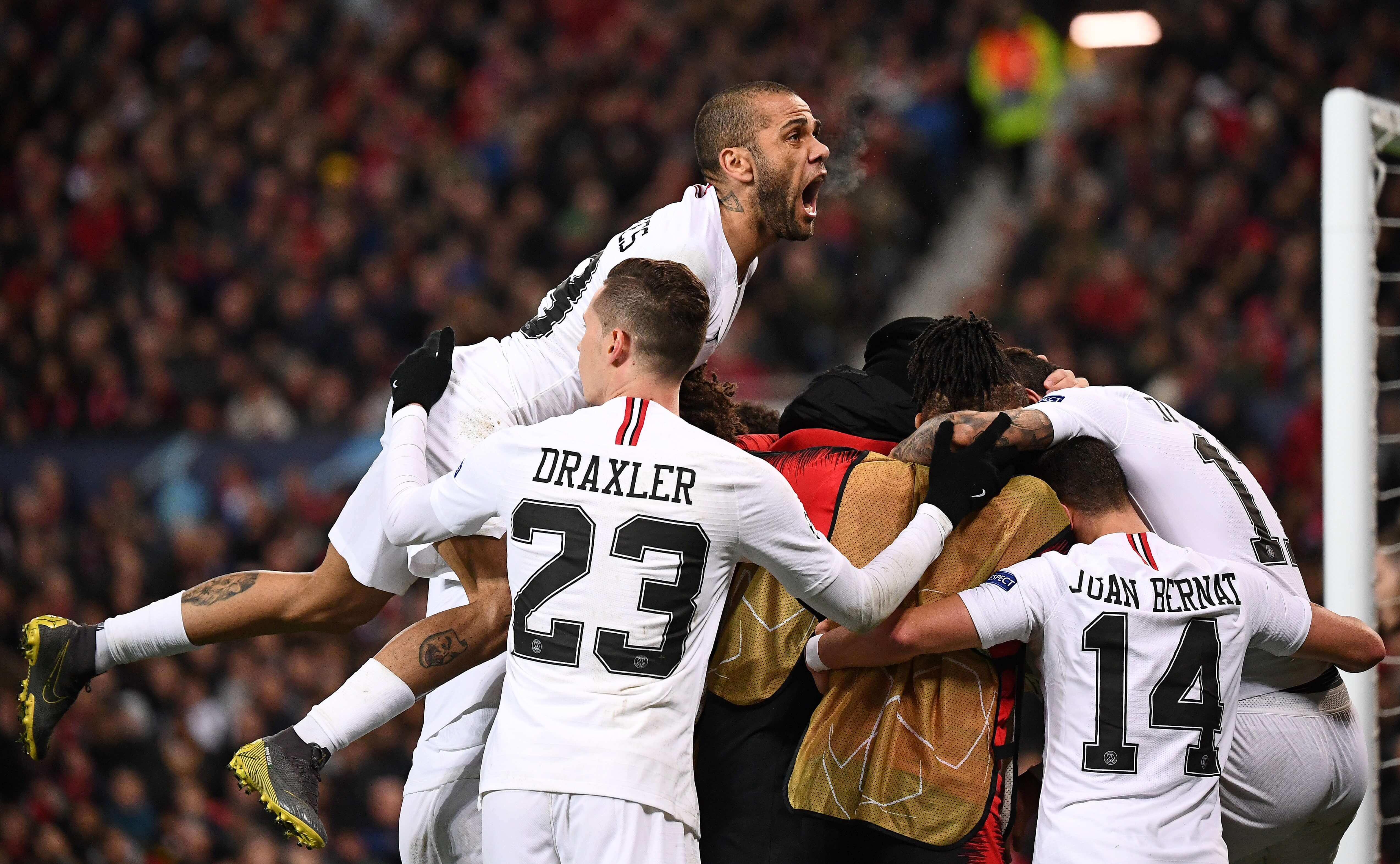 El PSG vence al Manchester United en Old Trafford y se acerca a cuartos