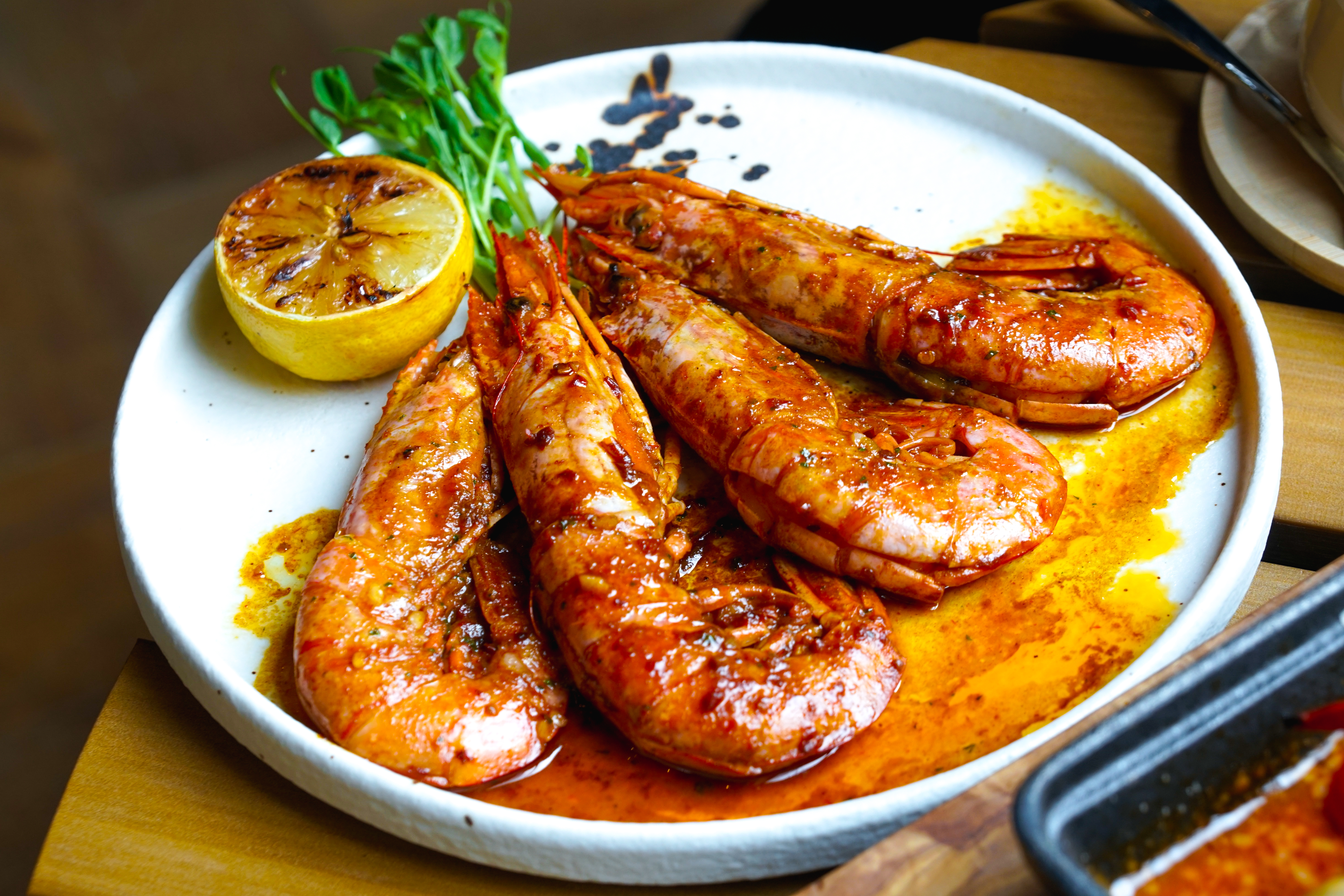Langostinos a la plancha