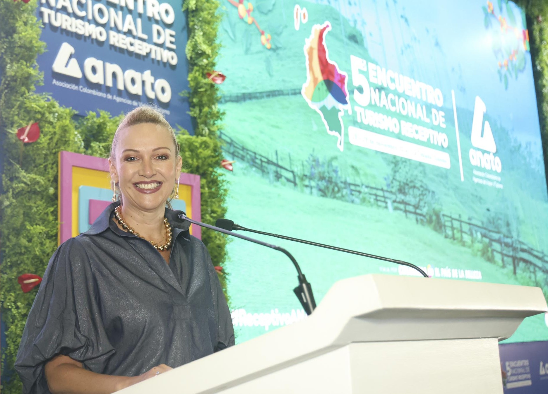 Paula Cortés durante la versión cinco del Encuentro Nacional de Turismo Receptivo de Anato.