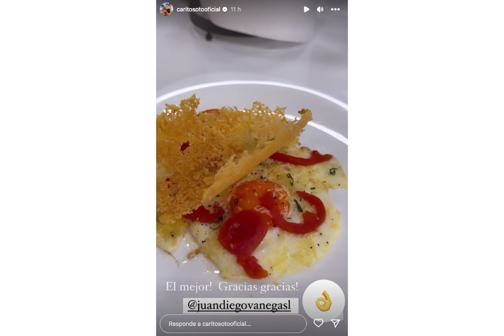 Carolina Soto presumió el desayuno que le preparó un hombre que no es esposo