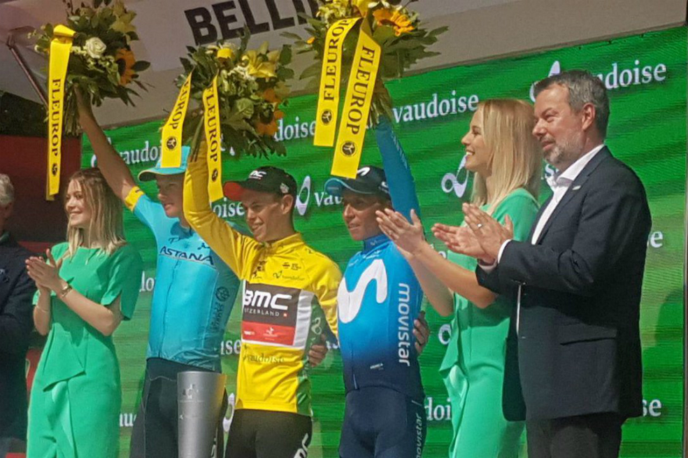 El colombiano ganó la séptima etapa el pasado viernes. / @Movistar_Team