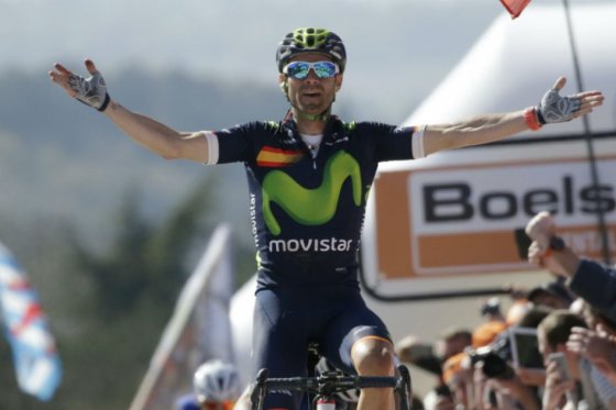 Alejandro Valverde hace parte de Movistar desde 2005. Foto: AFP