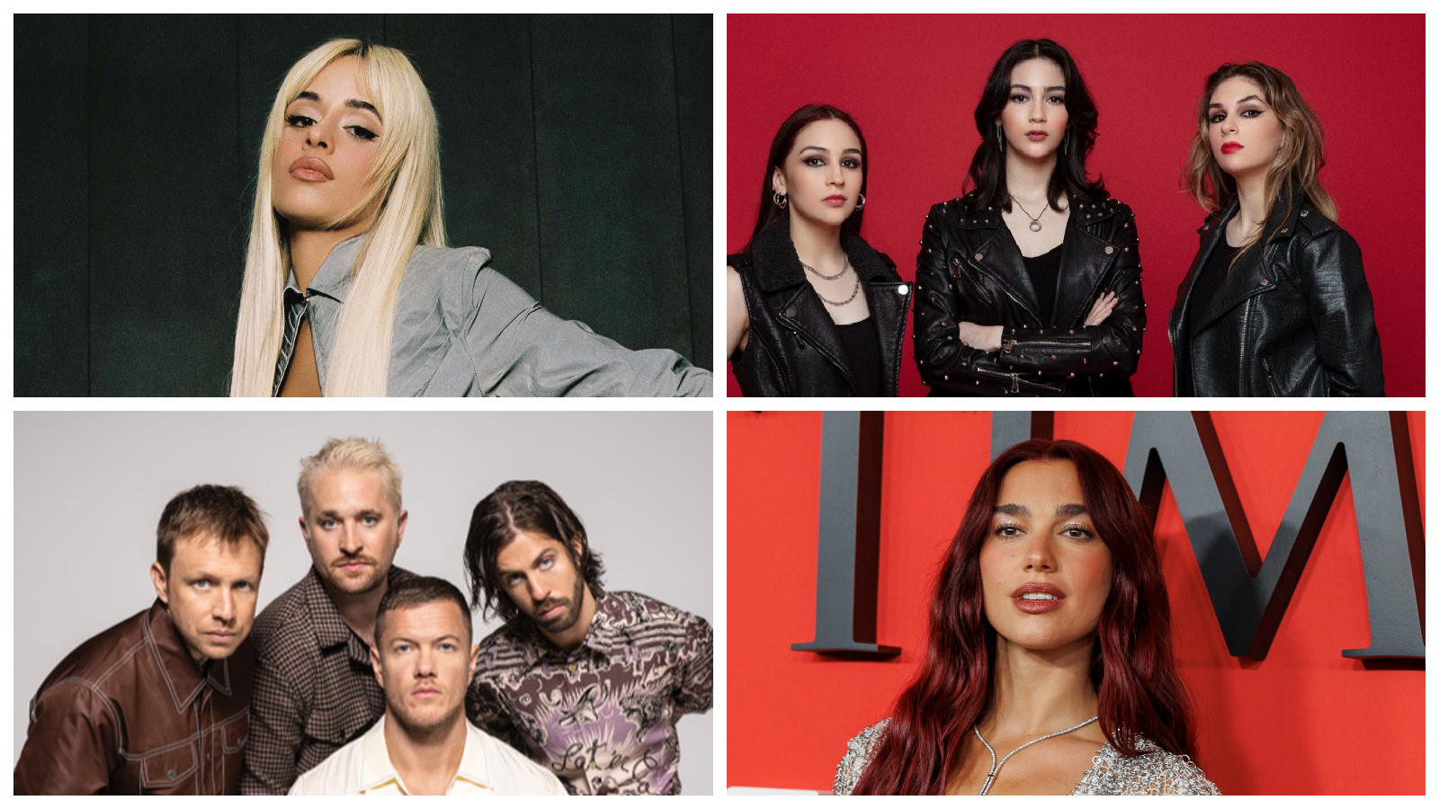 Camila Cabello, The Warning, Imagine Dragons y Dua Lipa lanzan sus producciones musicales este viernes 28 de junio.