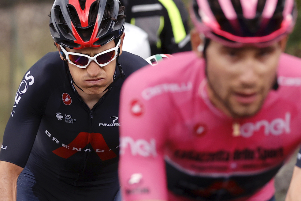 Geraint Thomas (izquierda), líder del Ineos Grenadiers, ganó el Tour de Francia en 2018.