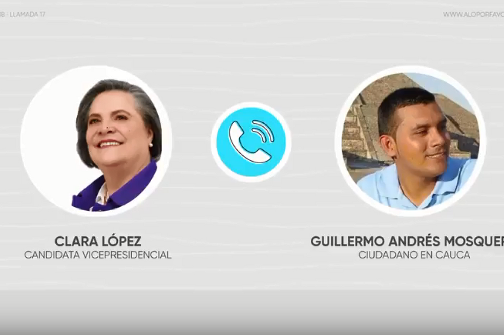 Clara López, fórmula vicepresidencial de Humberto de la Calle, aceptó el #RetoDeLos10Minutos.