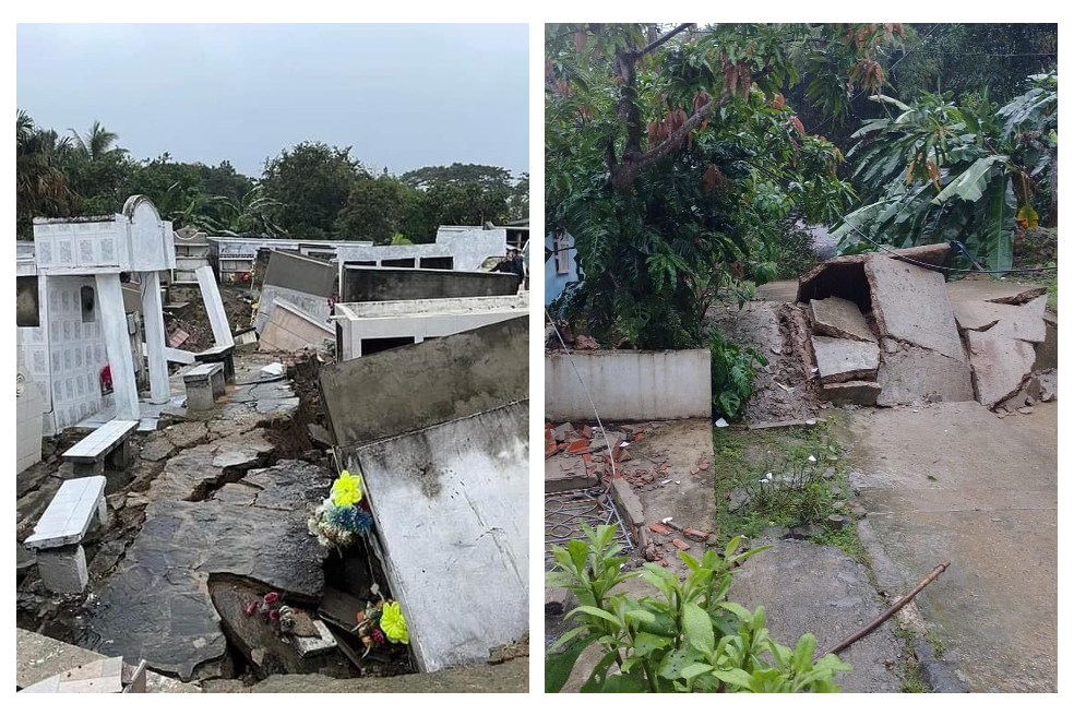 Emergencia en Piojó: 85 viviendas y el cementerio afectados por fuertes lluvias