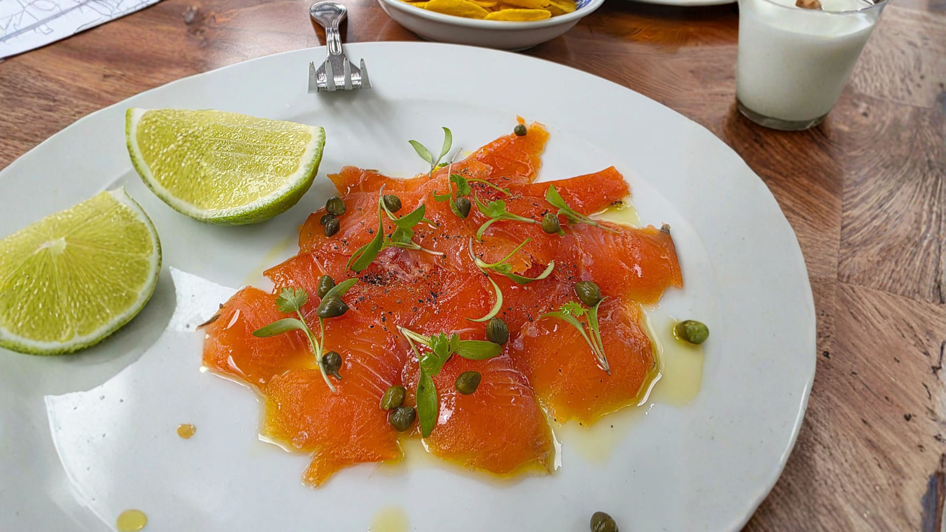 Gravlax de trucha del altiplano