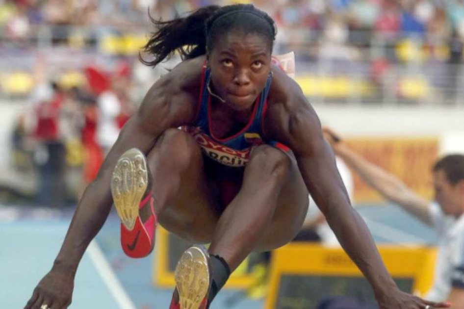 La reina del salto, Catherine Ibargüen, nuevamente se impuso en la Liga Diamante