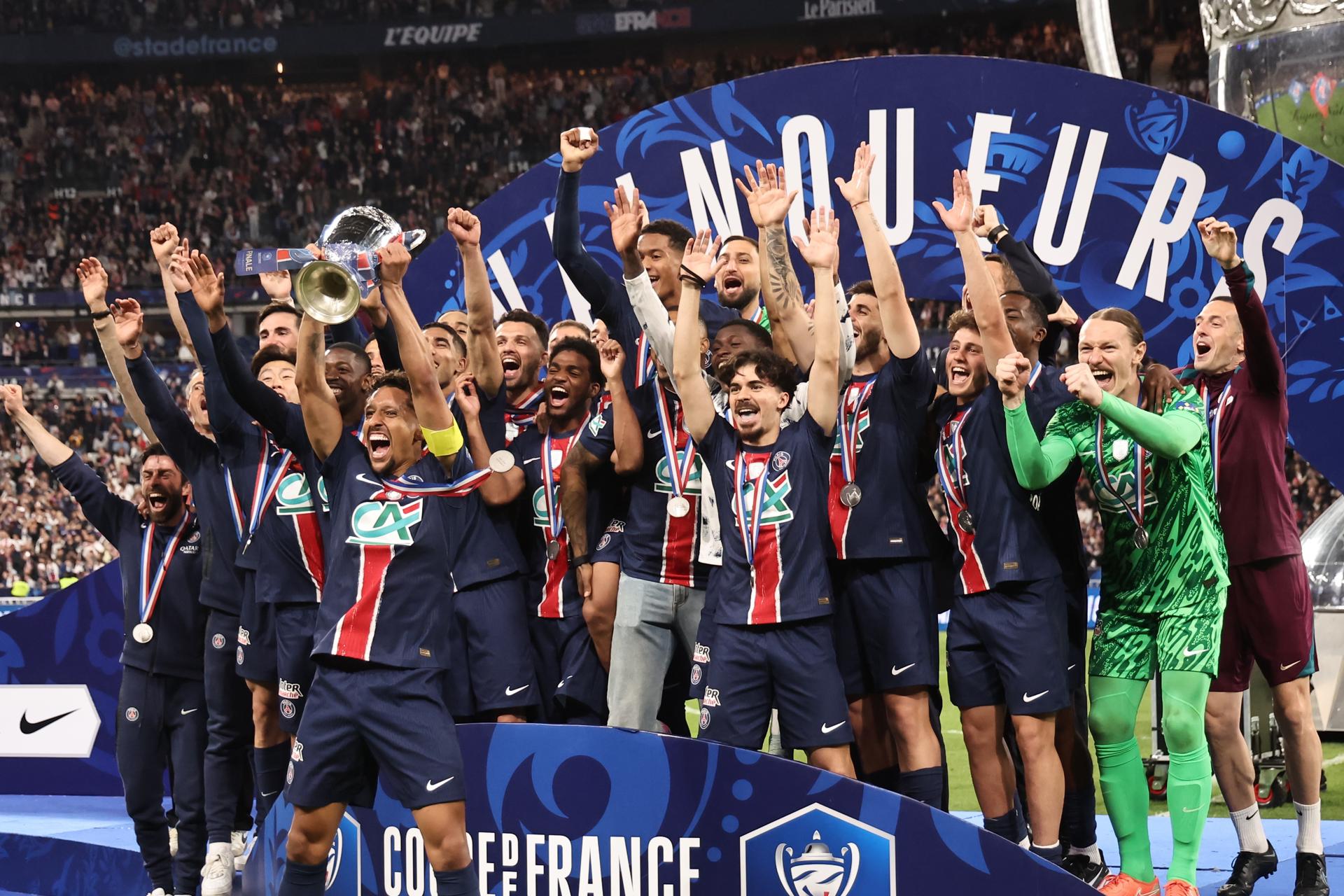 El París Saint Germain ganó la Copa de Francia y ahora va por la Champions