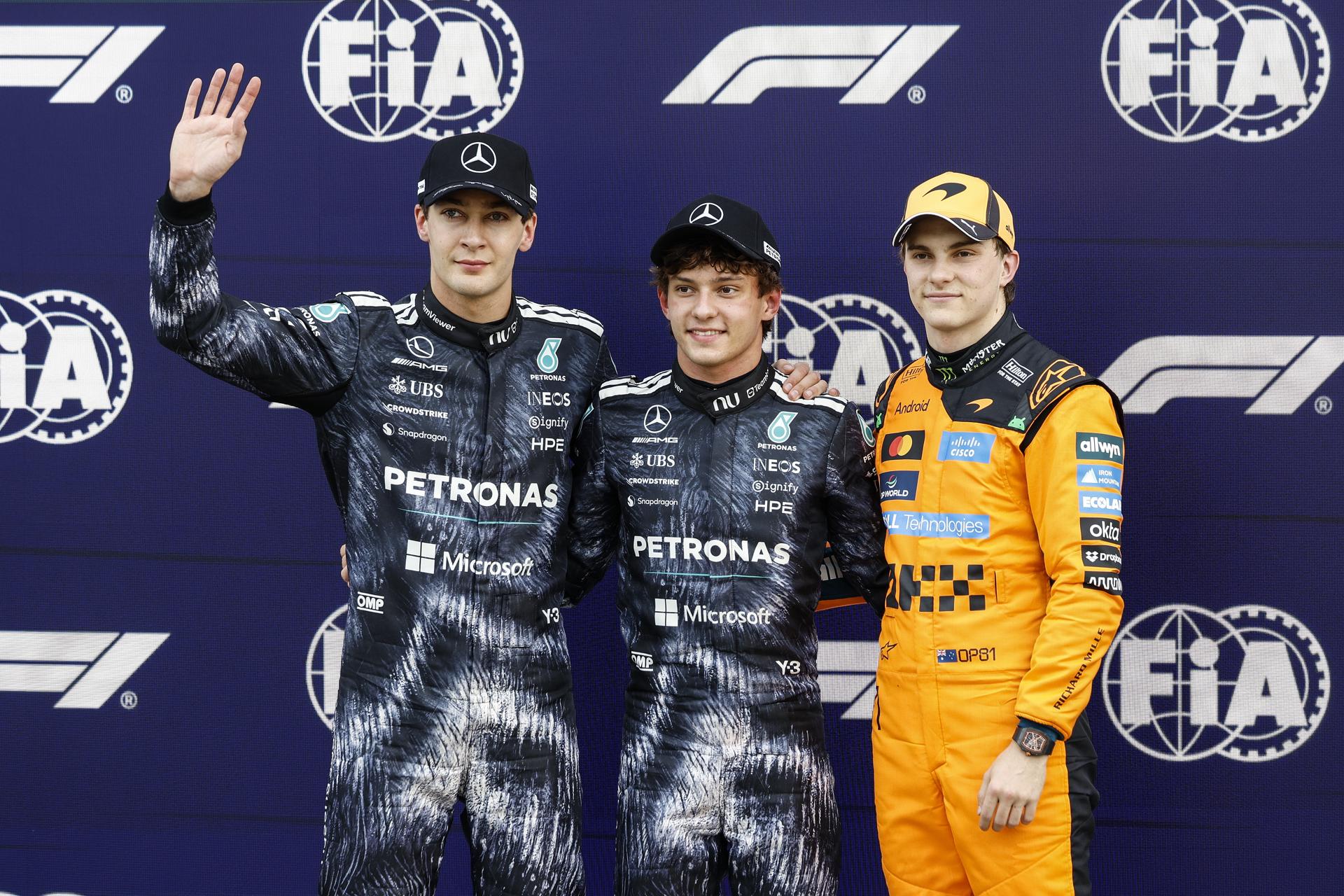 Kimi Antonelli de Mercedes se quedó con la pole position del GP de Japón de la F1