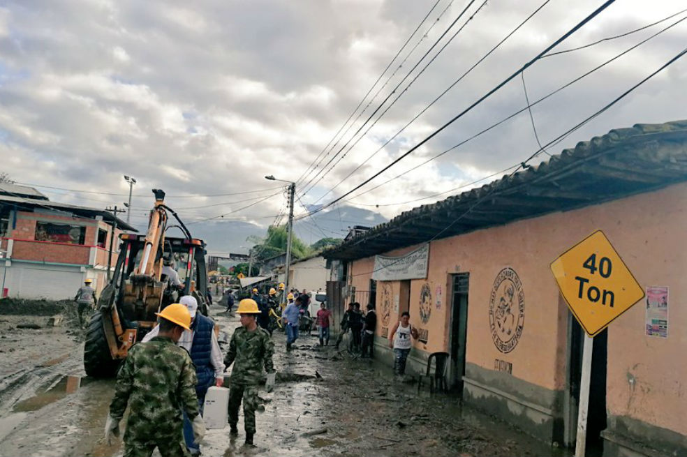 Van tres muertos por la avalancha de Corinto, Cauca