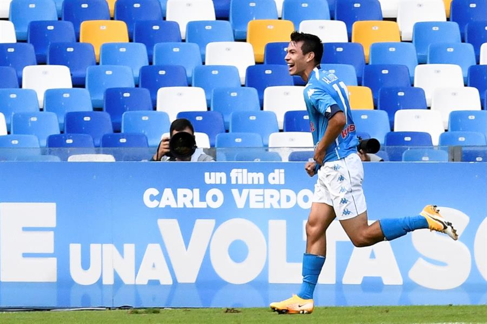 Napoli goleó al Atalanta con doblete de ‘Chucky’ Lozano