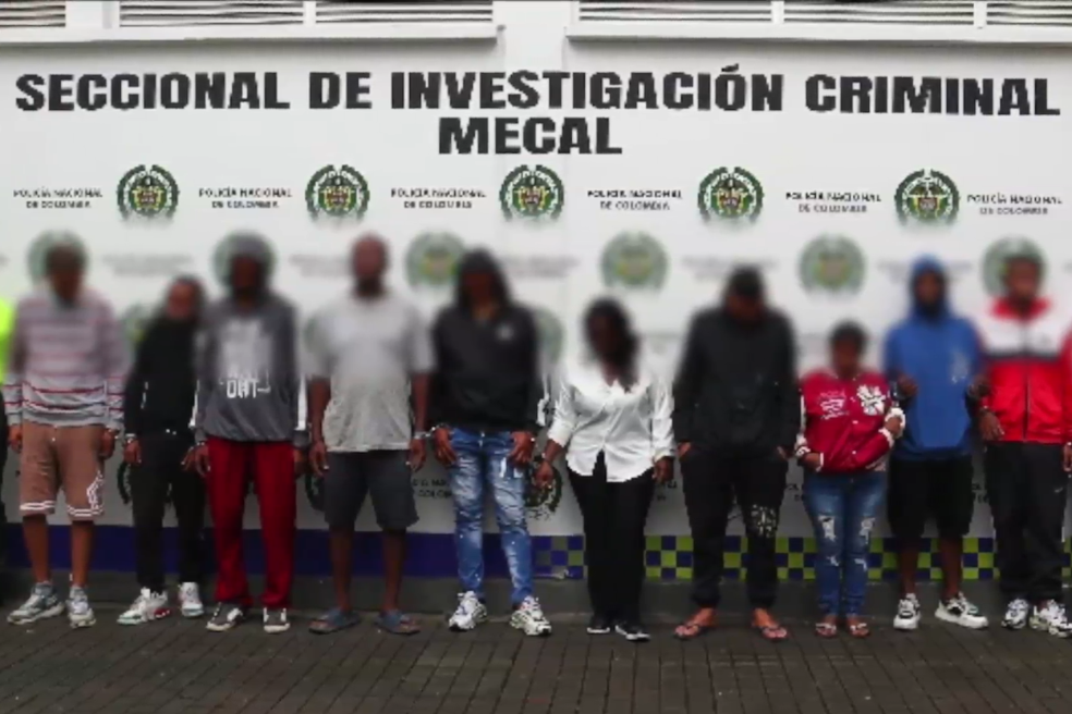 Capturan a 582 personas por homicidio, hurto y tráfico de drogas en Colombia
