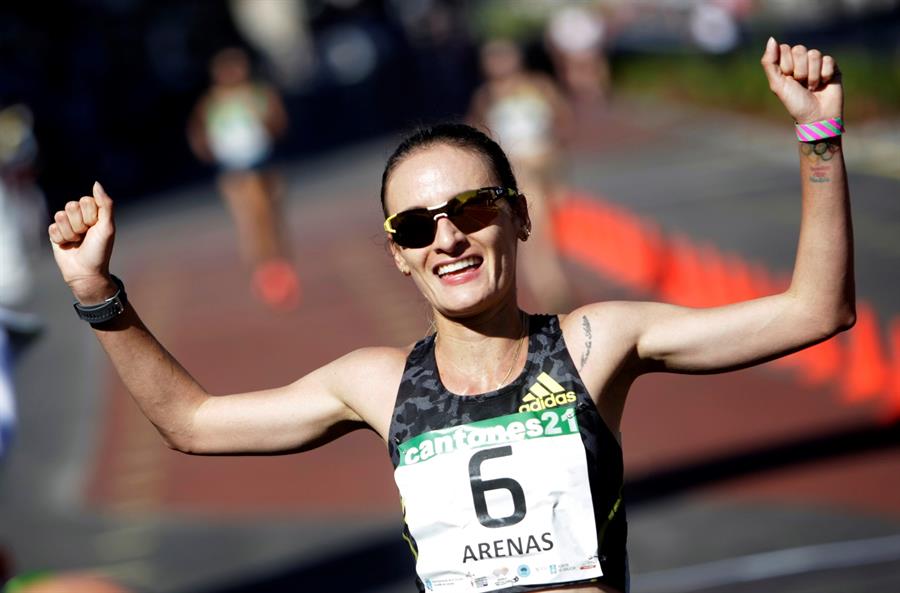 Sandra Arenas le dio el primer triunfo a Colombia en Gran Premio de marcha en España