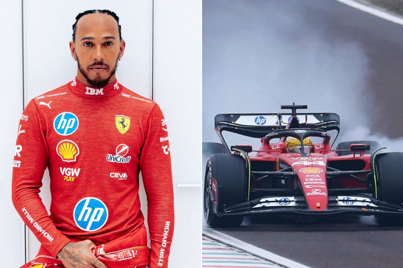 Hamilton sufre accidente en pruebas de Ferrari: ¿hay que preocuparse?