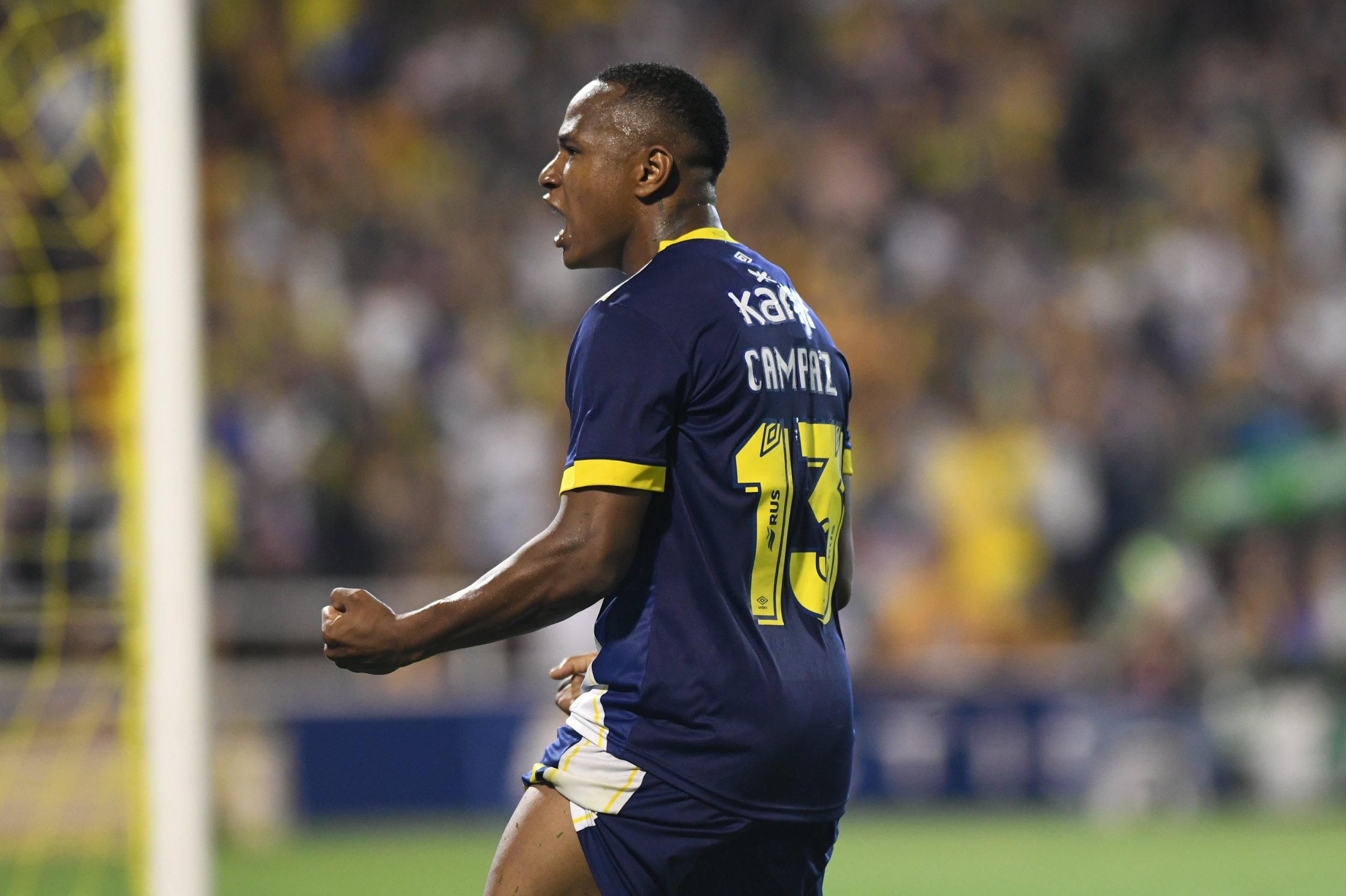 Jaminton Campaz, gol y asistencia ante River Plate en Argentina