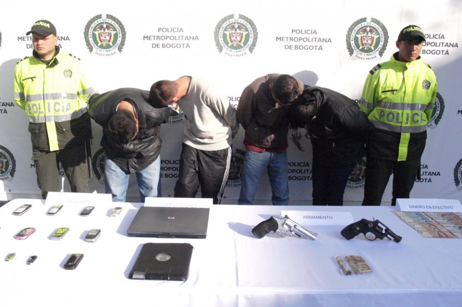 Desmantelan banda de fleteros en Bogotá