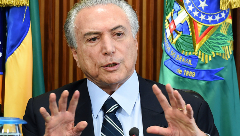 Revelan conversación de Temer que desencadenó crisis en Brasil