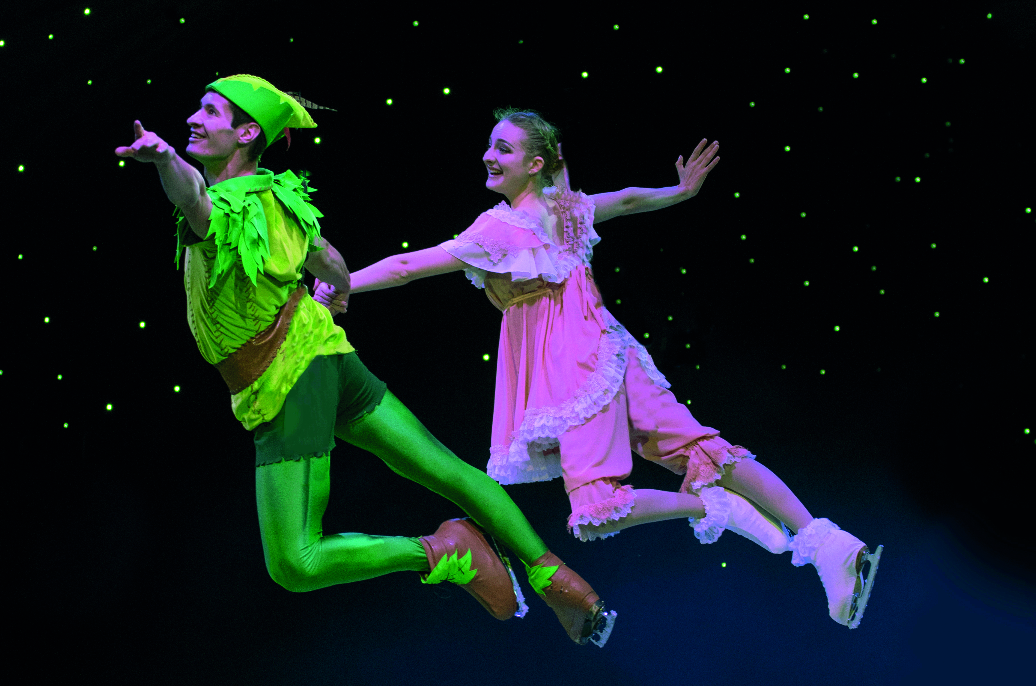 Peter Pan se pone patines de hielo