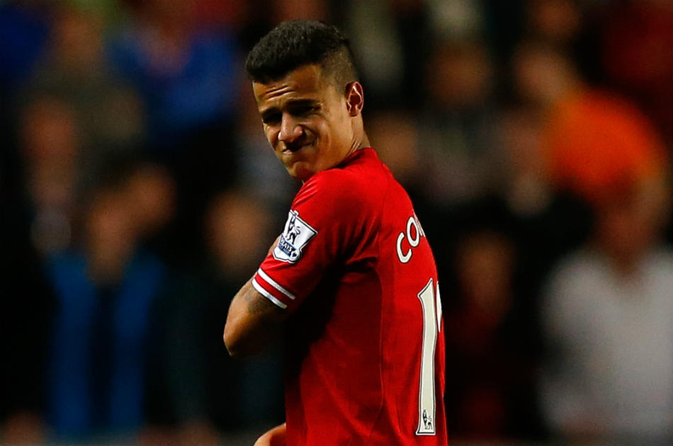 Philippe Coutinho, jugador del Liverpool, estará de baja por seis semanas