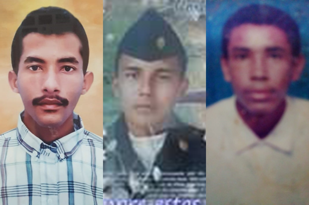 Los cuerpos de Orlando Villarreal Cortés, Carlos Castro Aguirre y Édgar Beltrán (de izq. a der.) no han podido ser exhumados de la fosa común ni identificados.Archivo particularEn realidad, Orlando Villarreal y Rubiel López González cayeron víctimas del Batallón La Popa del Ejército. Ocurrió el 21 de abril de 2004, en la Operación Azabache, en el sector de San Antonio de Manaure, en La Guajira. Después de catorce años, en septiembre de 2018, la Fiscalía 90 de Derechos Humanos dictó medida de aseguramiento en contra de cuatro militares por el delito de homicidio en persona protegida, tras acreditar que los hombres no pertenecían a ningún grupo ilegal. El suplicio de la familia Villarreal se profundizó desde que en el cementerio Jardines del Ecce Homo les dijeron que Orlando había estado sepultado en la bóveda 617 por tres años, pero que fue trasladado a la fosa común n.° 7.