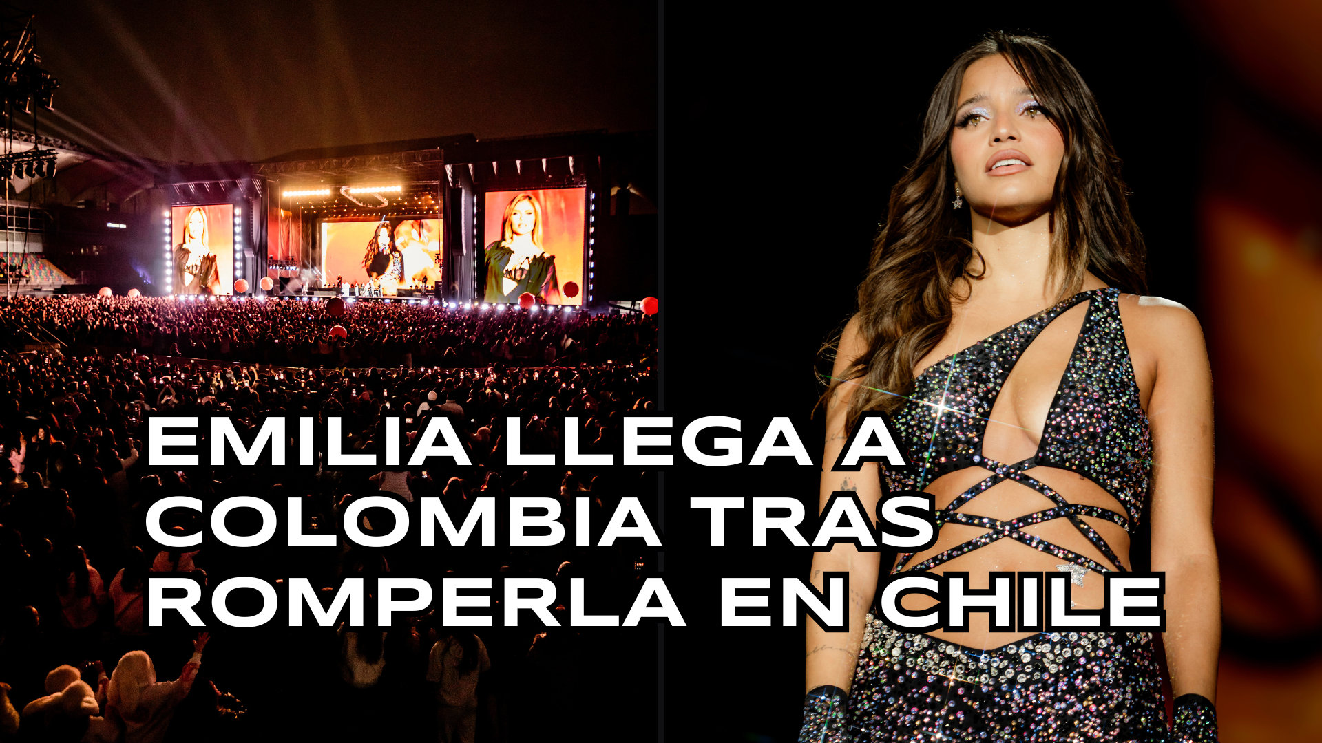 Emilia llega a Colombia tras romperla en Chile con un sold out