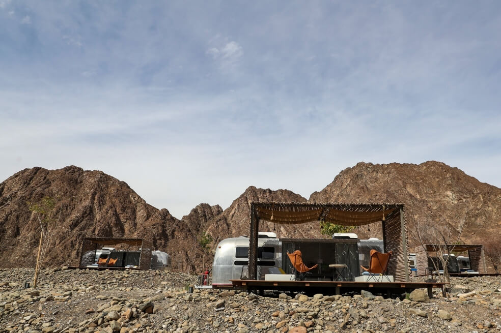 En fotos: el glamping se convirtió en la nueva moda turística de Dubái