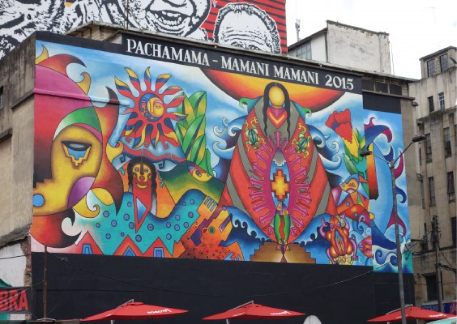 La historia del mural que apareció tapado por un anuncio en la avenida Jiménez