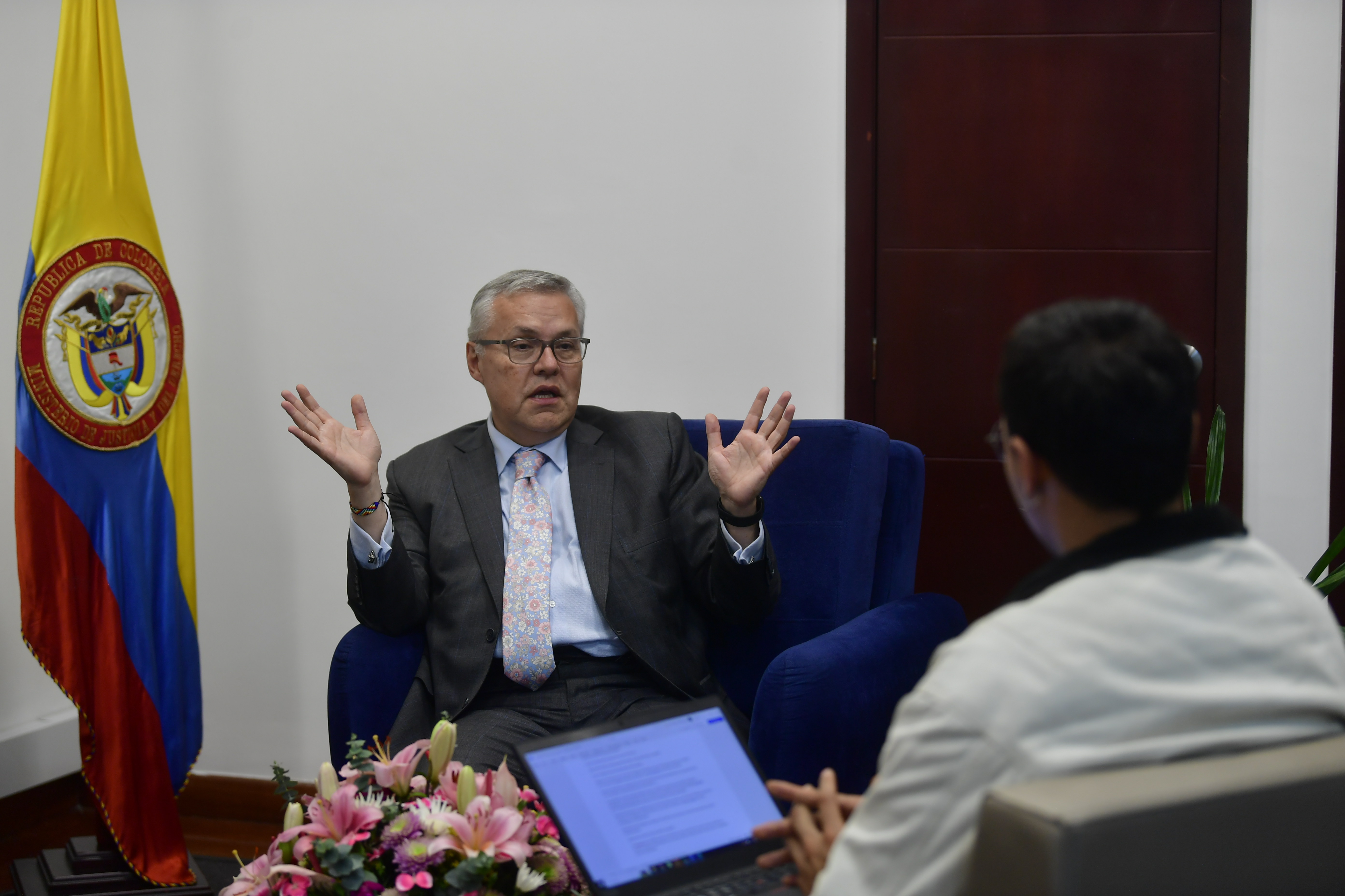 Ministro de Justicia, en entrevista.