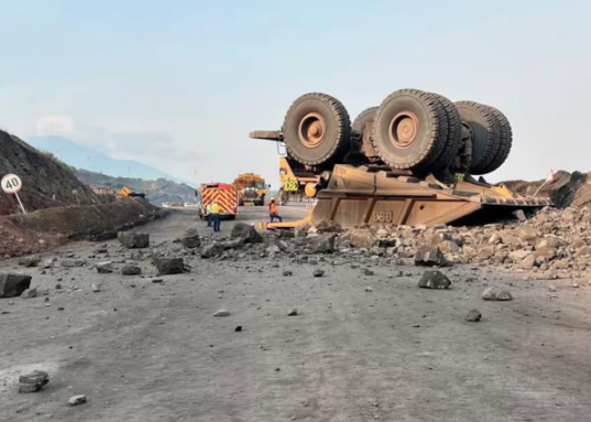 Accidente laboral en la mina del Cerrejón en octubre de 2024.