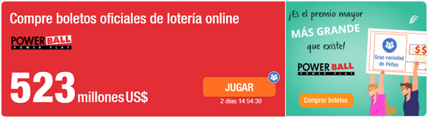 El próximo sorteo del Powerball de 523 millones de dólares (más de 2 billones de pesos).