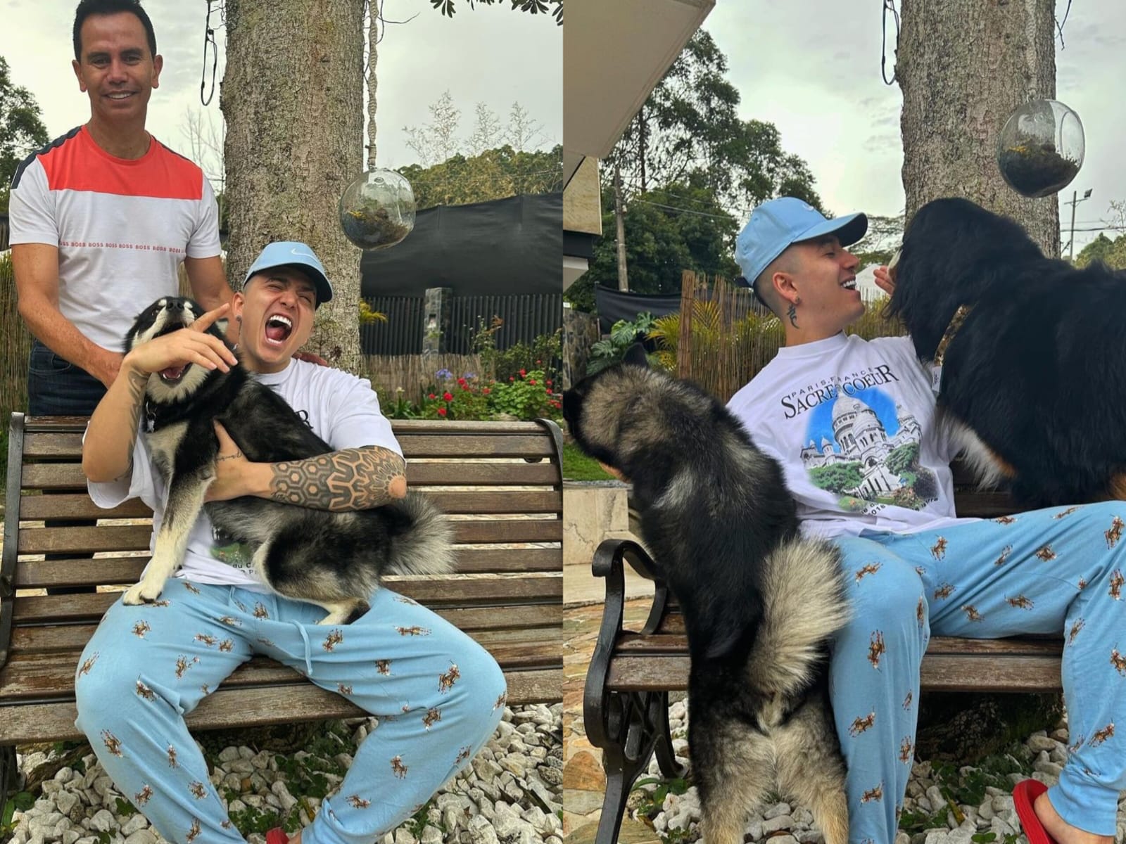 Fotos publicadas por Andy Rivera tras su salida del hospital.