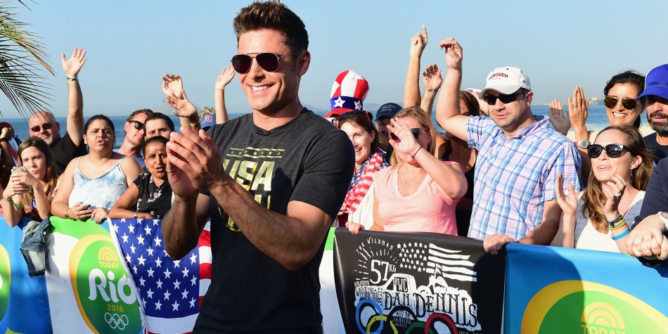 Zac Efron conoce a su ídolo, la gimnasta Simone Biles