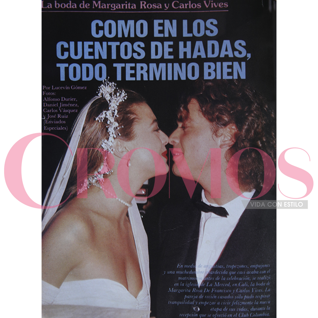 Margarita Rosa de Francisco y Carlos Vives