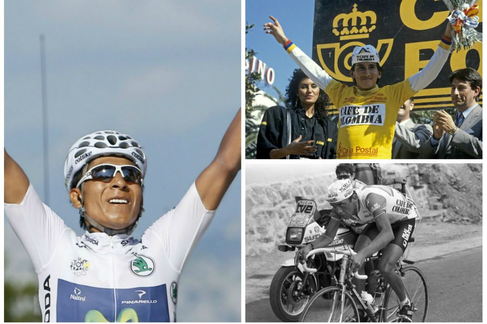 Nairo Quintana, "Lucho" Herrera y Fabio Parra son algunos de los colombianos que han ganado etapas en el Tour de Francia.