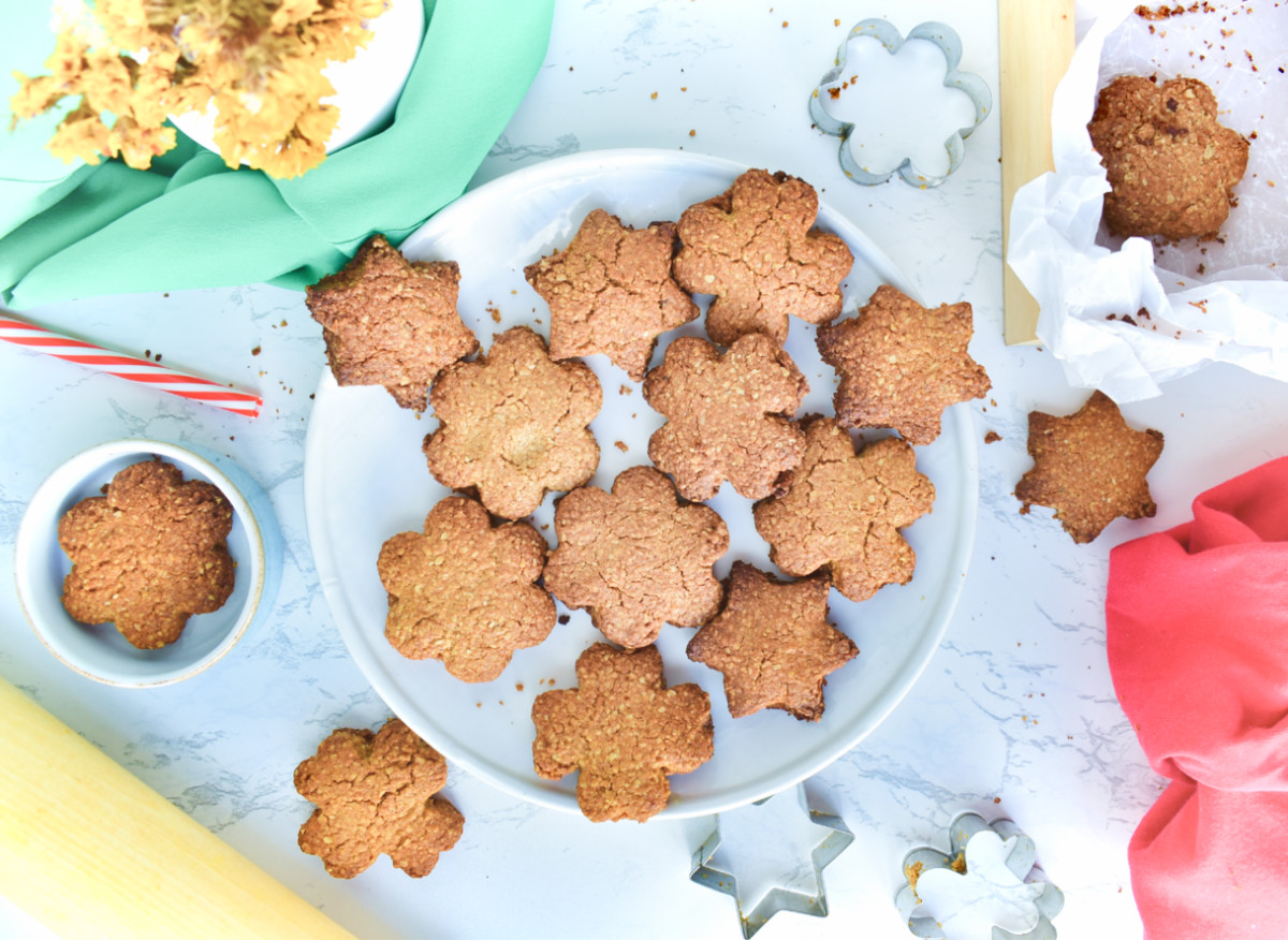 Fácil y rápido: galletas de navidad libres de gluten y azúcar refinada