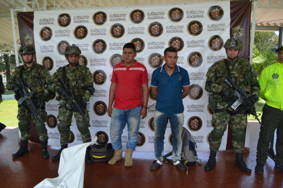 Capturan a dos hombres de grupo residual en el Cauca y Nariño