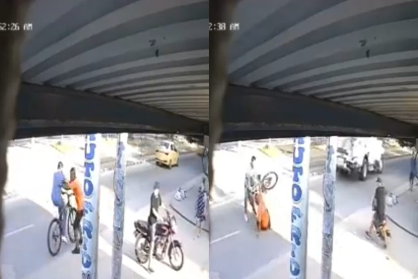 Joven se salvó de robo dos veces y de ser atropellado por camión en pleno atraco