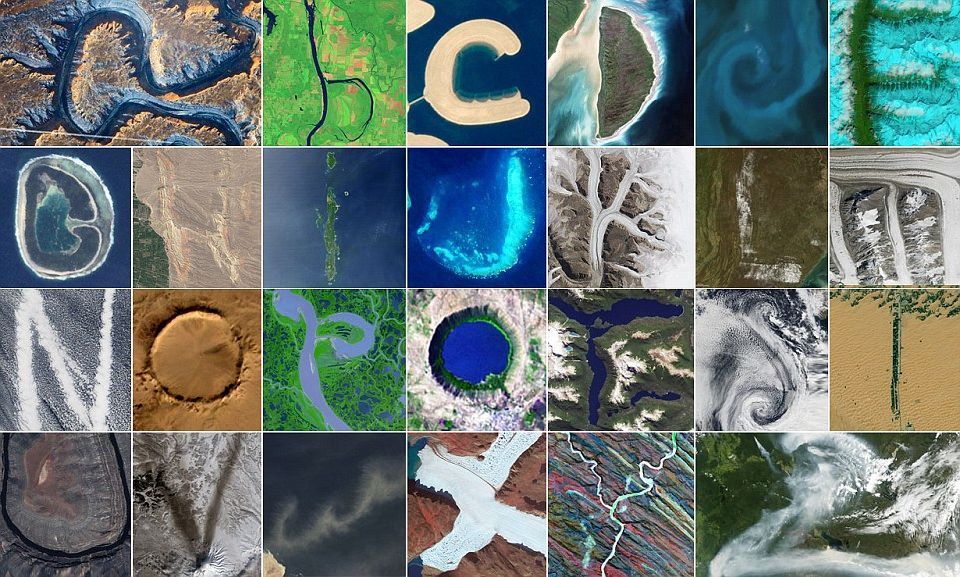 La NASA reconstruye el alfabeto con fotografías tomadas desde el espacio