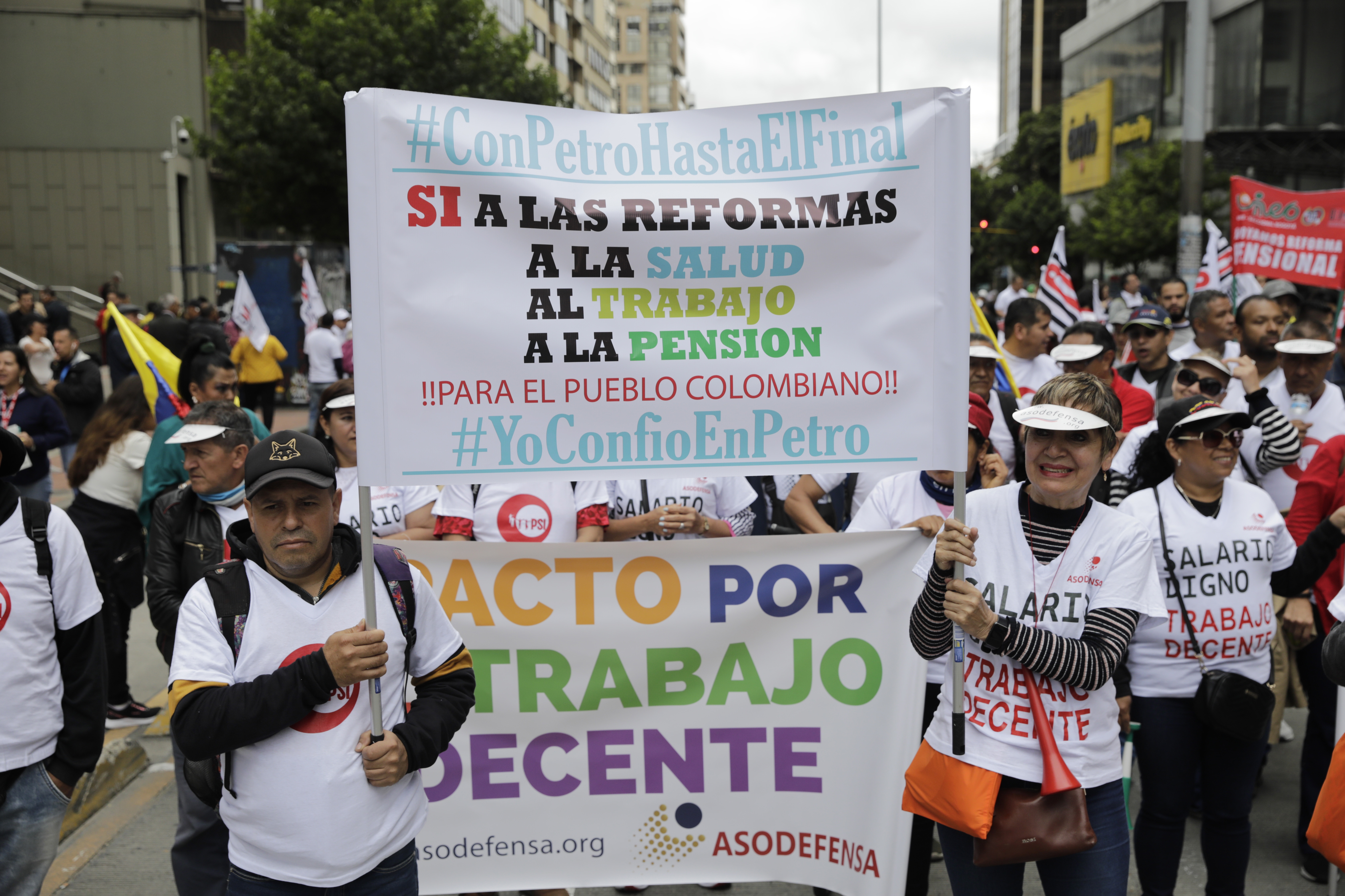 Finalizó la marcha a favor Petro y caravana de motos afecta la movilidad en Bogotá