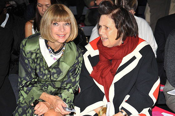 Anna Wintour, Suzy Menkes.