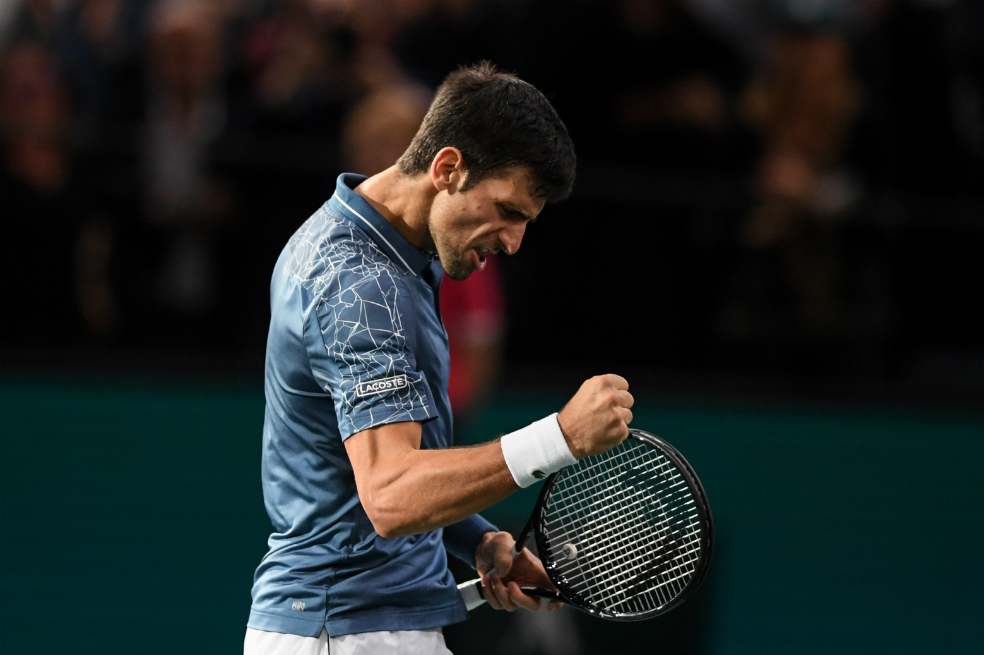 Djokovic derrotó a Federer y jugará la final del Masters 1000 de París